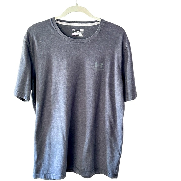 Under Armour Men's Short Sleeve T-Shirt Heather Gray Size L - Picture 1 of 9